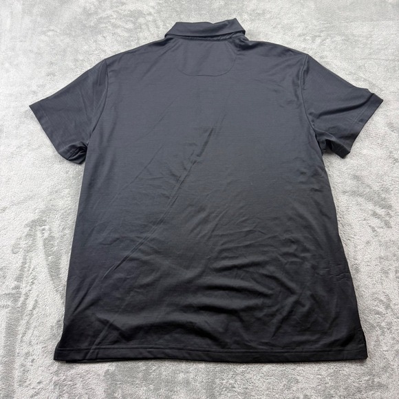 Birdie Bound Mens Size L Black Solid Golf Athletic Polo Shirt - Picture 2 of 6